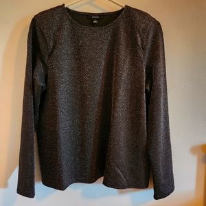 Alfani metallic-threaded top